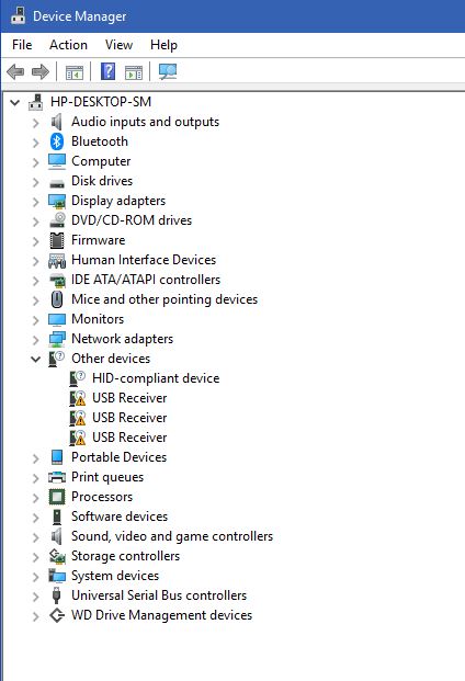 mouse laptop missing device manager