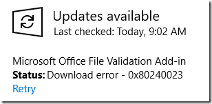office 2007 cab file not found
