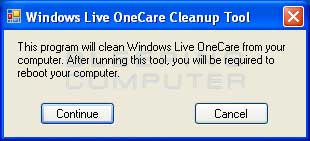 onecare cleanup utility