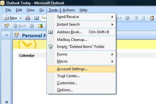 открыть огромный почтовый ящик в Outlook 2007