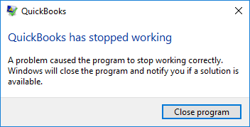 quickbooks program update has stopped working