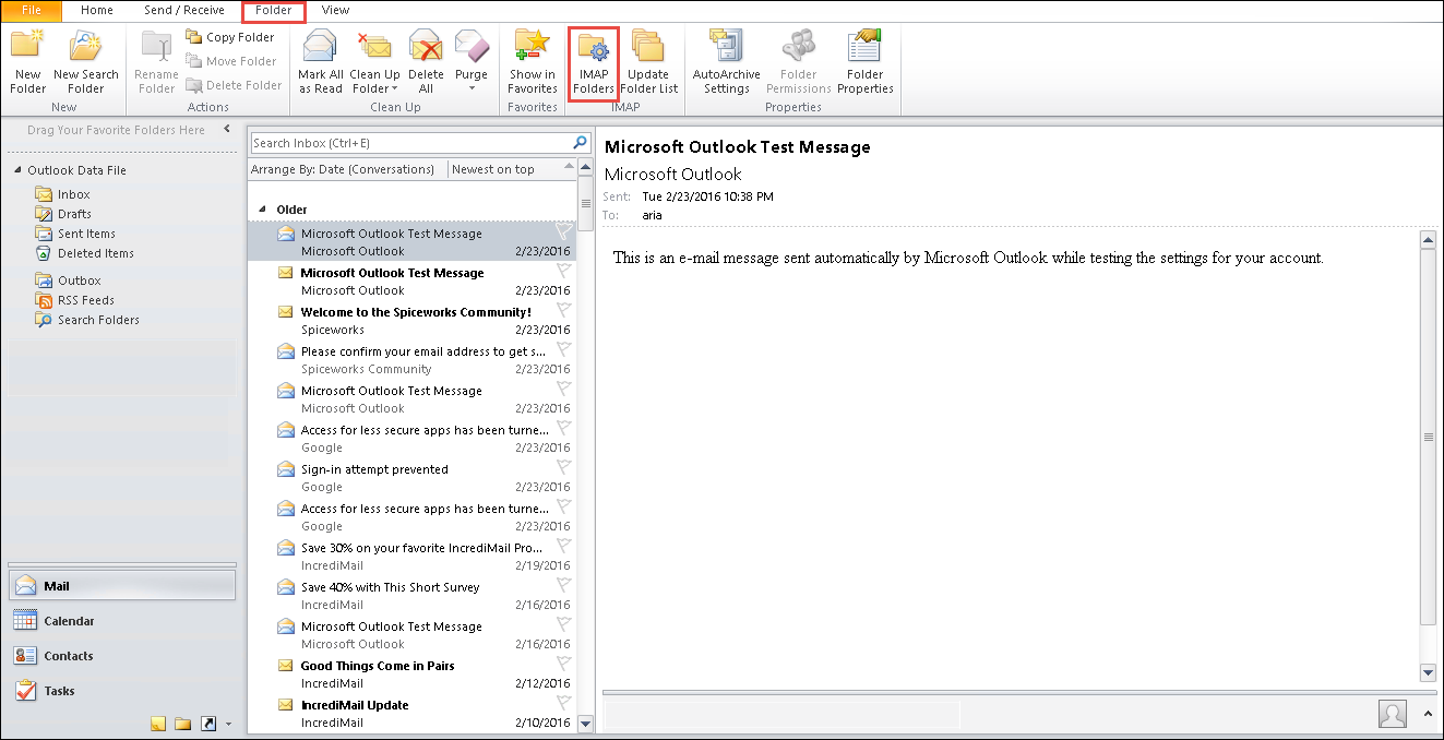 Brak pliku elementów wysłanych w programie Outlook