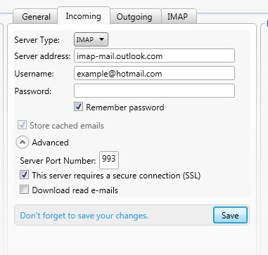 настроить Hotmail в Outlook 2000