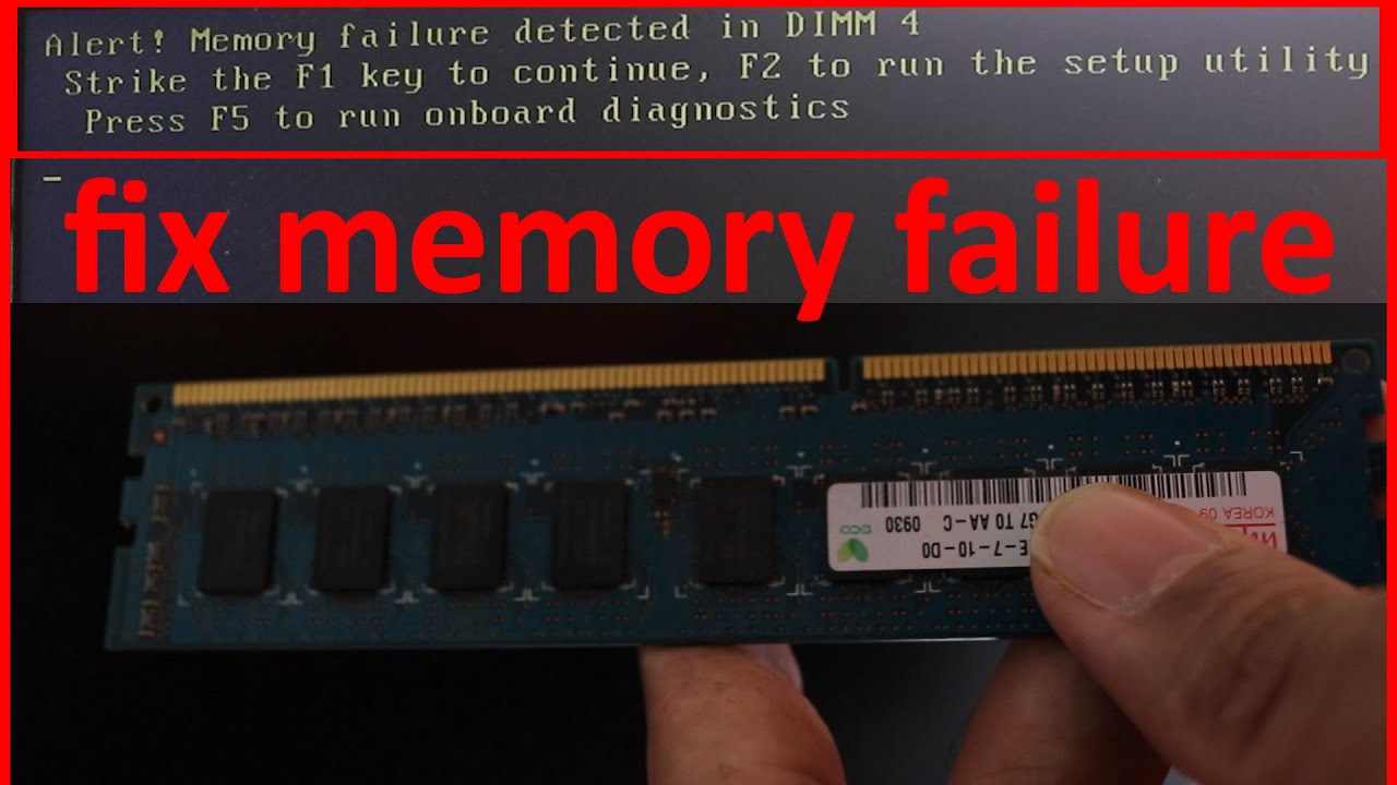erro de memória de bit único detectado atualmente