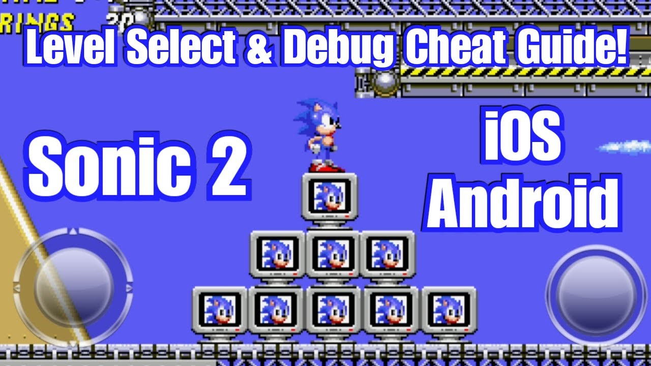 sonic the hedgehog 2 debug-modus voor Android-besturingssysteem