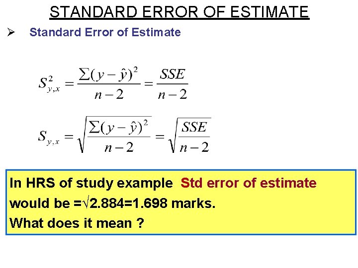 standard error meaning regression