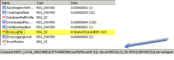 startservicectrldispatcher 무시 오류 6 SQL 에이전트