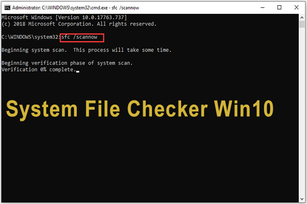 System File Checker Disk