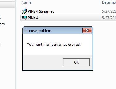 thinstall runtime permit expired