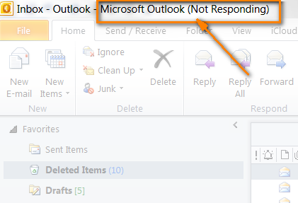 não é possível responder a e-mails sem dúvida no Outlook