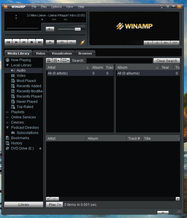 upgrade winamp window 7
