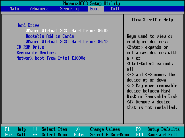 vmware disk read error occurred