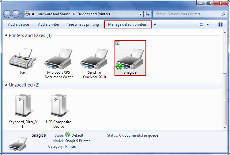 waar bevinden zich de printers in Windows Vista 7
