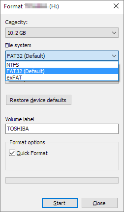 windows 7 fat32 format utility freeware