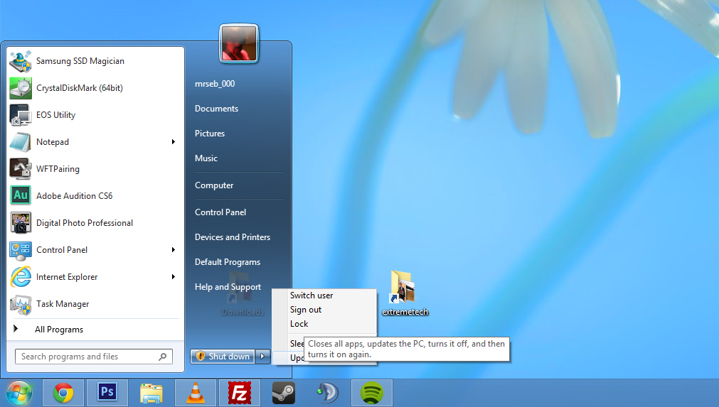 windows 12 desktop mode start menu