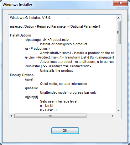 windows installer 3.1 pick up xp