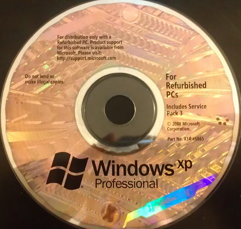 iso del disco di riparazione riparativa di Windows XP sp3