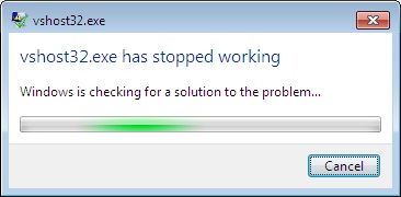 windowsformsapplication1 has stopped working