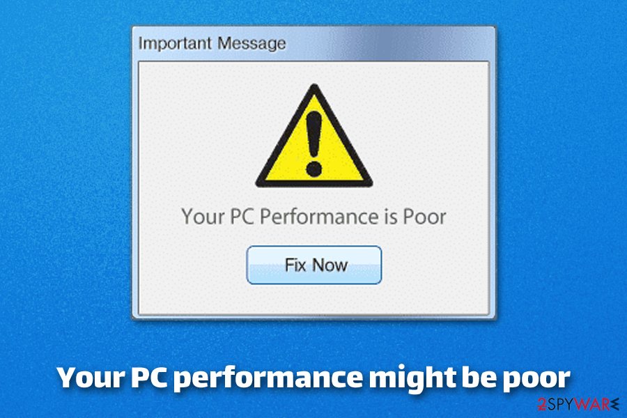 your pc performance is poor malware