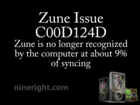 zune sync troubleshooting