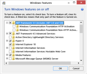 download and install the .net framework 3.5 sp1 windows 10